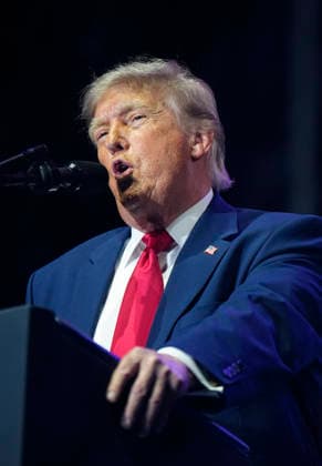 President Donald Trump speaks at a rally to kick off the 16-day Great American State Fair as part of Washington, D.C. s celebration of the nation s 250th birthday on the National Mall on Wednesday, June 24, 2026. The rally will include military flyovers, musical performances from Lee Greenwood and Christopher Macchio, and the U.S. Army Band, the U.S. Marine Band and Armed Forces choirs.  WAP202606244062 BONNIExCASH