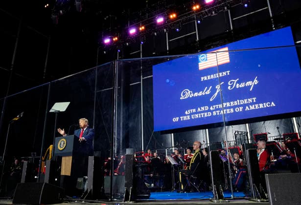 President Donald Trump speaks at a rally to kick off the 16-day Great American State Fair as part of Washington, D.C. s celebration of the nation s 250th birthday on the National Mall on Wednesday, June 24, 2026. The rally will include military flyovers, musical performances from Lee Greenwood and Christopher Macchio, and the U.S. Army Band, the U.S. Marine Band and Armed Forces choirs.  WAP202606244064 BONNIExCASH