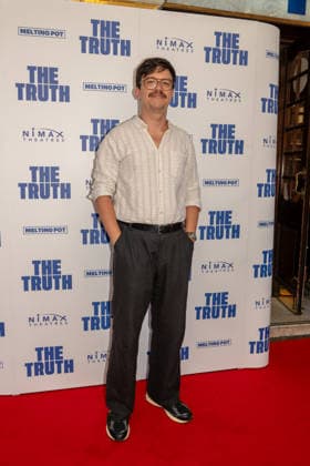 Comedian, Phil Wang poses on the red carpet of the West End Comedy, The Truth. Apollo Theatre, London. 24 June 2026 The Truth stars Tony Award-nominated Stephen Mangan (BBC 1 The Split; BBC 2 Episodes ) returning to the London stage, alongside comedy icon Ardal O™Hanlon (Channel 4, Father Ted; Netflix, How To Get To Heaven From Belfast), Sarah Hadland (BBC 1, Miranda; Strictly Come Dancing; ITV, The Job Lot) and double Olivier Award-winner Janie Dee four of the UK and Ireland™s most beloved stage and screen performers bringing their formidable comic talents to this sophisticated and fast-paced comedy., Credit:JAMES COOK Avalon  Copyright: xJAMESxCOOKx xAvalonx 1112277582