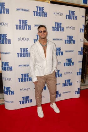 Strictly Dancer Vito Coppola poses on the red carpet of the West End Comedy, The Truth. Apollo Theatre, London. 24 June 2026 The Truth stars Tony Award-nominated Stephen Mangan (BBC 1 The Split; BBC 2 Episodes ) returning to the London stage, alongside comedy icon Ardal O™Hanlon (Channel 4, Father Ted; Netflix, How To Get To Heaven From Belfast), Sarah Hadland (BBC 1, Miranda; Strictly Come Dancing; ITV, The Job Lot) and double Olivier Award-winner Janie Dee four of the UK and Ireland™s most beloved stage and screen performers bringing their formidable comic talents to this sophisticated and fast-paced comedy., Credit:JAMES COOK Avalon  Copyright: xJAMESxCOOKx xAvalonx 1112277560