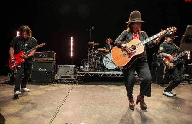 4 Non Blondes at Shepherds Bush Empire 24 June 2026 4 Non Blondes perform at O2 Shepherds Bush Empire in London on 24th June 2026. Linda Perry Lead vocals, guitar Dawn Richardson Drums Christa Hillhouse Bass guitar Roger Rocha Lead guitar, vocals, Credit:Zoran Veselinovic B4859 Avalon UK, London, O2 Shepherds Bush Empire  Copyright: xZoranxVeselinovicx xB4859x xAvalonx 1112334514