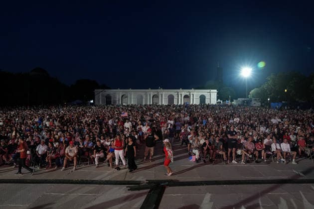 Great American State Fair ahead of U.S. 250th anniversary WASHINGTON, D.C., UNITED STATES - JUNE 24: People gather during the kick-off celebration for the Great American State Fair on the National Mall in Washington, D.C., on June 24, 2026. The fair will be held from June 25 to July 10, 2026, as part of celebrations marking the 250th anniversary of U.S. independence. Mehmet Eser Anadolu Washington DC United States. Editorial use only. Please get in touch for any other usage.  Copyright: x2026xAnadoluxMehmetxEserx