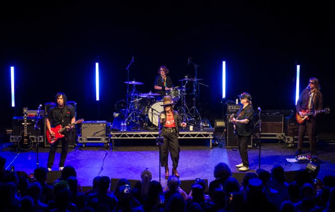 4 Non Blondes at Shepherds Bush Empire 24 June 2026 4 Non Blondes perform at O2 Shepherds Bush Empire in London on 24th June 2026. Linda Perry Lead vocals, guitar Dawn Richardson Drums Christa Hillhouse Bass guitar Roger Rocha Lead guitar, vocals, Credit:Zoran Veselinovic B4859 Avalon UK, London, O2 Shepherds Bush Empire  Copyright: xZoranxVeselinovicx xB4859x xAvalonx 1112334564