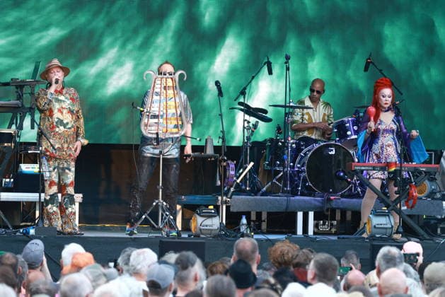 24.06.2026, THE B-52ÕS, im Konzert live in der Zitadelle Spandau, Berlin, Abschiedstour, Musik, Gesang Kate Pierson, Gesang Fred Schneider, Gesang Cindy Wilson, Berlin *** June 24, 2026, THE B-52 s, live concert at the Spandau Citadel, Berlin, farewell tour, music, vocals by Kate Pierson, vocals by Fred Schneider, vocals by Cindy Wilson, Berlin