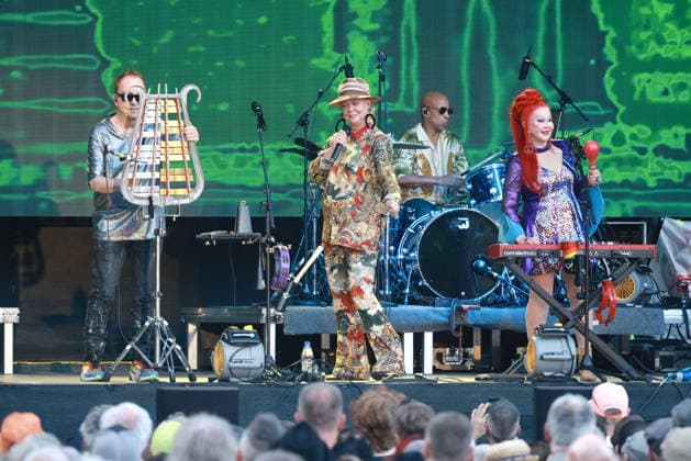 24.06.2026, THE B-52ÕS, im Konzert live in der Zitadelle Spandau, Berlin, Abschiedstour, Musik, Gesang Kate Pierson, Gesang Fred Schneider, Gesang Cindy Wilson, Berlin *** June 24, 2026, THE B-52 s, live concert at the Spandau Citadel, Berlin, farewell tour, music, vocals by Kate Pierson, vocals by Fred Schneider, vocals by Cindy Wilson, Berlin