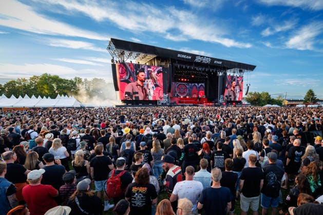 Bring Me The Horizon live at Tons of Rock 2026 Oslo, Norway. 24th, June 2026. Festival goers seen in front of the stage at a live concert with the British metal core band Bring Me The Horizon during the Norwegian music festival Tons of Rock 2026 in Oslo. Norway, Oslo  Copyright: xGonzalesxPhoto KetilxMartinsenx