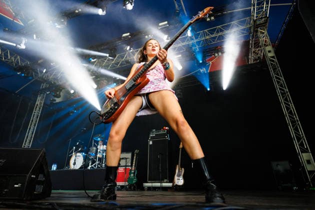 Die Spitz live at Tons of Rock 2026 Oslo, Norway. 24th, June 2026. The American rock metal band Die Spitz performs a live concert during the Norwegian music festival Tons of Rock 2026 in Oslo. Here bass player Kate Halter is seen live on stage. Norway, Oslo  Copyright: xGonzalesxPhoto KetilxMartinsenx