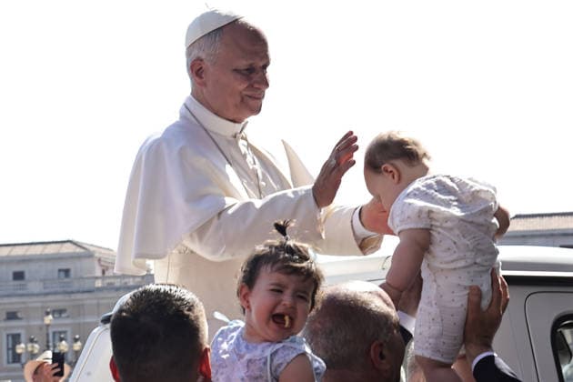 June 24, 2026. Vatican City - POPE LEO XIV during his Wednesday General Audience in St. Peter s Square at the Vatican. EvandroInetti_via ZUMA Wire Vatican City State - ZUMAi15_ 20260624_zaf_i15_019 Copyright: xEvandroxInettix