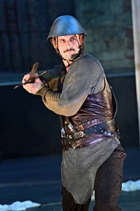 Bad Hersfelder Festspiele - Parzival . Schauspieler Enrico Riethmüller während der Fotoprobe zur Inszenierung Parzival im Rahmen der Bad Hersfelder Festspiele am 24.06.2026 in der Stiftsruine Bad Hersfeld. 20260624MWI129806 *** Bad Hersfeld Festival: Parzival Actor Enrico Riethmüller during the photo shoot for the production of Parzival as part of the Bad Hersfeld Festival on June 24, 2026, at the Stiftsruine in Bad Hersfeld 20260624MWI129806