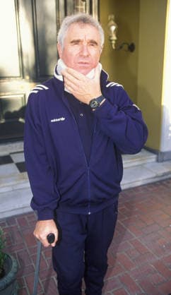 Zsa Zsa Gabor s Husband Frederic Von Anhalt Crashs Car 2002 - Bel-Air, CA, USA - FREDERICK PRINZ VON ANHALT aka FREDERIC PRINZ VON ANHALT pictured after a small car crash with neck brace. Prince Frederick von Anhalt (husband to Zsa Zsa Gabor for 20 years). Copyright: xScottxMcxKiernanx
