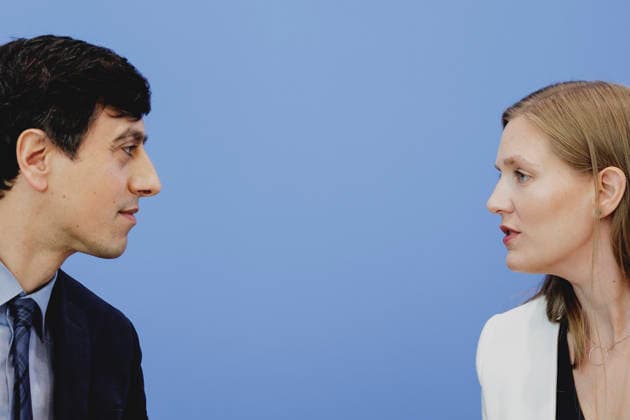 (L-R) Bijan Moini, Legal Director der Gesellschaft fuer Freiheitsrechte e.V. (GFF), und Dana-Sophia Valentiner, Vorstandsmitglied der Gesellschaft fuer Freiheitsrechte e.V. (GFF), aufgenommen im Rahmen der Vorstellung des Gutachtens zu einer moeglichen Verfassungswidrigkeit der AfD in der Bundespressekonferenz in Berlin, 25.06.2026. Berlin Deutschland *** L R Bijan Moini, Legal Director of the Society for Civil Liberties (GFF), and Dana Sophia Valentiner, Board Member of the Society for Civil Liberties (GFF), photographed during the presentation of the expert opinion on the possible unconstitutionality of the AfD at the Federal Press Conference in Berlin, June 25, 2026, Berlin, Germany Copyright: xFlorianxGaertnerx