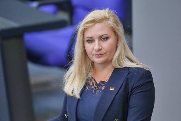 Berlin, Deutschland, 25.06.2026: Deutscher Bundestag: 86. Bundestagssitzung: Carolin Bachmann, AfD *** Berlin, Germany, June 25, 2026 German Bundestag 86th Session of the Bundestag Carolin Bachmann, AfD Copyright: xdtsxNachrichtenagenturx dts_125020
