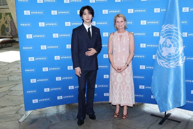 UNESCO & K-pop Band SEVENTEEN Support Youth-led Projects - Paris Joshua Hong and Åsa Regnér attend attend the launch of the Global Youth Grant Scheme Scale-Up Phase at UNESCO on June 25, 2026 in Paris, France. Photo by Jerome Domine ABACAPRESS.COM Paris France  Copyright: xDominexJerome ABACAx