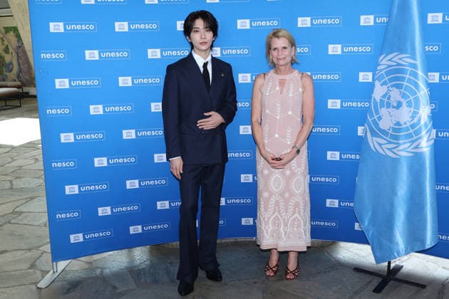 UNESCO & K-pop Band SEVENTEEN Support Youth-led Projects - Paris Joshua Hong and Åsa Regnér attend attend the launch of the Global Youth Grant Scheme Scale-Up Phase at UNESCO on June 25, 2026 in Paris, France. Photo by Jerome Domine ABACAPRESS.COM Paris France  Copyright: xDominexJerome ABACAx