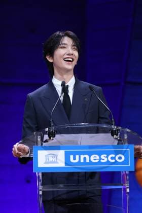 UNESCO & K-pop Band SEVENTEEN Support Youth-led Projects - Paris Joshua Hong attend attend the launch of the Global Youth Grant Scheme Scale-Up Phase at UNESCO on June 25, 2026 in Paris, France. Photo by Jerome Domine ABACAPRESS.COM Paris France  Copyright: xDominexJerome ABACAx