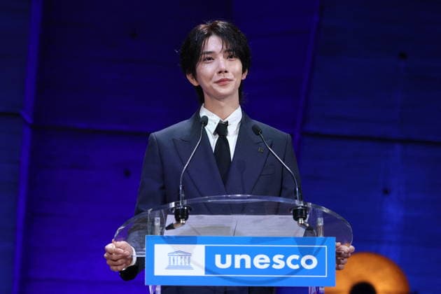 UNESCO & K-pop Band SEVENTEEN Support Youth-led Projects - Paris Joshua Hong attend attend the launch of the Global Youth Grant Scheme Scale-Up Phase at UNESCO on June 25, 2026 in Paris, France. Photo by Jerome Domine ABACAPRESS.COM Paris France  Copyright: xDominexJerome ABACAx