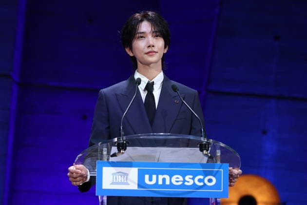 UNESCO & K-pop Band SEVENTEEN Support Youth-led Projects - Paris Joshua Hong attend attend the launch of the Global Youth Grant Scheme Scale-Up Phase at UNESCO on June 25, 2026 in Paris, France. Photo by Jerome Domine ABACAPRESS.COM Paris France  Copyright: xDominexJerome ABACAx