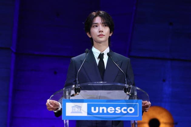 UNESCO & K-pop Band SEVENTEEN Support Youth-led Projects - Paris Joshua Hong attend attend the launch of the Global Youth Grant Scheme Scale-Up Phase at UNESCO on June 25, 2026 in Paris, France. Photo by Jerome Domine ABACAPRESS.COM Paris France  Copyright: xDominexJerome ABACAx