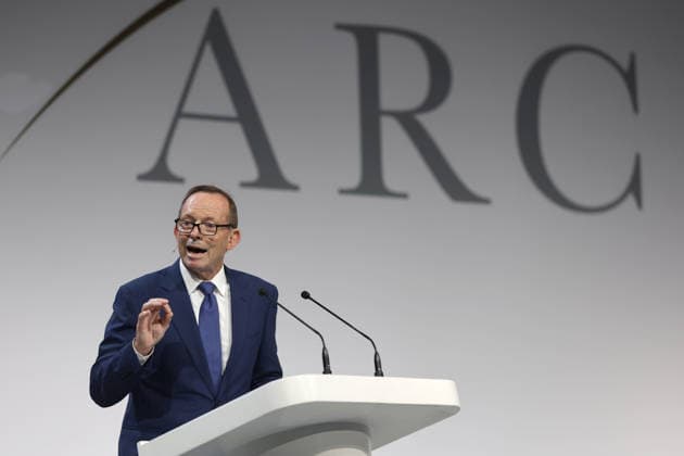 Tony Abbott speaks at the Alliance for Responsible Citizenship Conference 2026. Image Licensed to Parsons Media. 25 06 2026. London, United Kingdom. The Alliance for Responsible Citizenship Conference 2026.  Copyright: xAndrewxParsonsx xParsonsxMediax PAR-9218-0041