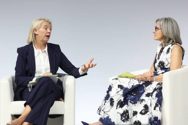 Bridget McKenzie (left) and Erica Komisar onstage at the Alliance for Responsible Citizenship Conference 2026. Image Licensed to Parsons Media. 25 06 2026. London, United Kingdom. The Alliance for Responsible Citizenship Conference 2026.  Copyright: xAndrewxParsonsx xParsonsxMediax PAR-9218-0055
