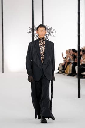 PFW - Issey Miyake - Runway A model presents a creation by IM Issey Miyake Men Miyake Design Studio team as part of their Menswear Spring-Summer 2027 collection show for fashion house Issey Miyake during Men s Fashion Week in Paris, France, June 25, 2026. Photo by Alexis Jumeau ABACAPRESS.COM Paris France  Copyright: xJumeauxAlexis ABACAx
