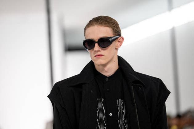 PFW - Issey Miyake - Runway A model presents a creation by IM Issey Miyake Men Miyake Design Studio team as part of their Menswear Spring-Summer 2027 collection show for fashion house Issey Miyake during Men s Fashion Week in Paris, France, June 25, 2026. Photo by Alexis Jumeau ABACAPRESS.COM Paris France  Copyright: xJumeauxAlexis ABACAx