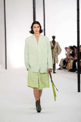 PFW - Issey Miyake - Runway A model presents a creation by IM Issey Miyake Men Miyake Design Studio team as part of their Menswear Spring-Summer 2027 collection show for fashion house Issey Miyake during Men s Fashion Week in Paris, France, June 25, 2026. Photo by Alexis Jumeau ABACAPRESS.COM Paris France  Copyright: xJumeauxAlexis ABACAx