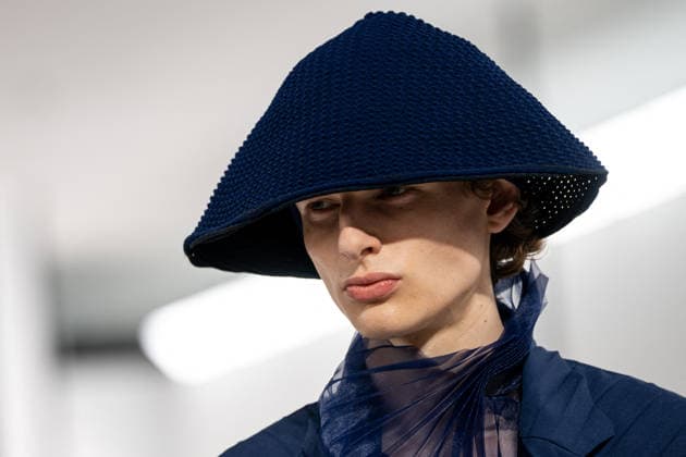 PFW - Issey Miyake - Runway A model presents a creation by IM Issey Miyake Men Miyake Design Studio team as part of their Menswear Spring-Summer 2027 collection show for fashion house Issey Miyake during Men s Fashion Week in Paris, France, June 25, 2026. Photo by Alexis Jumeau ABACAPRESS.COM Paris France  Copyright: xJumeauxAlexis ABACAx