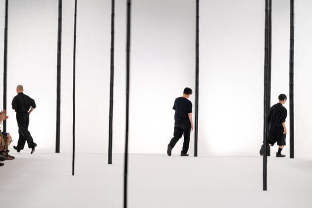 PFW - Issey Miyake - Runway Yuki Itakura, Sen Kawahara, Nobutaka Kobayashi and IM Issey Miyake Men Miyake Design Studio team as part of their Menswear Spring-Summer 2027 collection show for fashion house Issey Miyake during Men s Fashion Week in Paris, France, June 25, 2026. Photo by Alexis Jumeau ABACAPRESS.COM Paris France  Copyright: xJumeauxAlexis ABACAx
