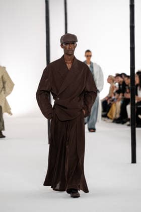PFW - Issey Miyake - Runway A model presents a creation by IM Issey Miyake Men Miyake Design Studio team as part of their Menswear Spring-Summer 2027 collection show for fashion house Issey Miyake during Men s Fashion Week in Paris, France, June 25, 2026. Photo by Alexis Jumeau ABACAPRESS.COM Paris France  Copyright: xJumeauxAlexis ABACAx