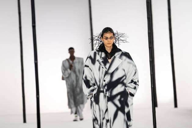 PFW - Issey Miyake - Runway A model presents a creation by IM Issey Miyake Men Miyake Design Studio team as part of their Menswear Spring-Summer 2027 collection show for fashion house Issey Miyake during Men s Fashion Week in Paris, France, June 25, 2026. Photo by Alexis Jumeau ABACAPRESS.COM Paris France  Copyright: xJumeauxAlexis ABACAx