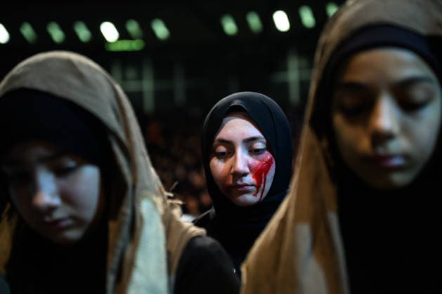 Hazrat Hussein commemorated with the Universal Ashura Mourning Ceremony in Istanbul ISTANBUL, TURKIYE - JUNE 25: People attend a commemoration ceremony of Hazrat Hussein, the grandson of the Prophet Muhammad, and his 71 companions who were martyred in Karbala on the 1,387th anniversary of their martyrdom during the Universal Ashura Mourning Ceremony at the Yahya Kemal Beyatli Performance Center in Istanbul, Turkiye, on June 25, 2026. Arif Hudaverdi Yaman Anadolu Istanbul Turkey. Editorial use only. Please get in touch for any other usage.  Copyright: x2026xAnadoluxArifxHudaverdixYamanx