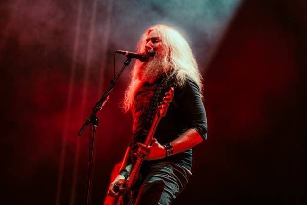 Mastodon live at Copenhell 2026 Copenhagen, Denmark. 24th, June 2026. The American metal band Mastodon performs a live concert during the Danish heavy metal festival Copenhell 2026 in Copenhagen. Here vocalist and bass player Troy Sanders is seen live on stage. Denmark, Copenhagen  Copyright: xGonzalesxPhoto MathiasxKristensenx