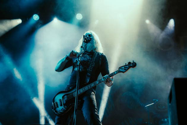 Mastodon live at Copenhell 2026 Copenhagen, Denmark. 24th, June 2026. The American metal band Mastodon performs a live concert during the Danish heavy metal festival Copenhell 2026 in Copenhagen. Here vocalist and bass player Troy Sanders is seen live on stage. Denmark, Copenhagen  Copyright: xGonzalesxPhoto MathiasxKristensenx
