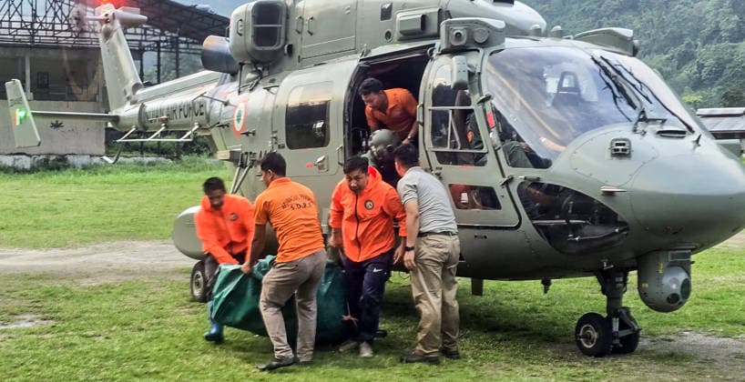 RECORD DATE NOT STATED The Indian Air Force (IAF) launches a helicopter for flood relief operations in the Pitapool area of Arunachal Pradesh Keyi Panyor, Jun 25 (ANI): The Indian Air Force (IAF) launches a helicopter for flood relief operations in the Pitapool area of Arunachal Pradesh, in Keyi Panyor on Thursday. (@IAF_MCC X ANI Photo) Keyi Panyor Arunachal Pradesh India Copyright: xANIx ANI_20260625082