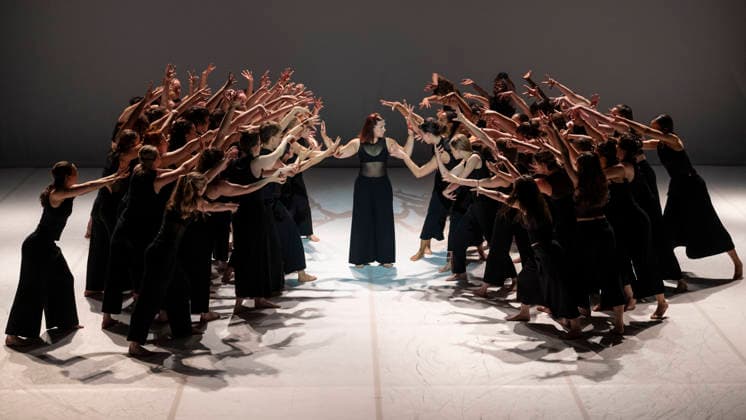 June 25, 2026, London, London, UK: LONDON, UK. The cast performs at the Southbank CentreÃ¢â‚¬â ¢s Queen Elizabeth Hall during the UK premiere of Ã¢â‚¬ËœColossusÃ¢â‚¬â ¢ by Australian choreographer Stephanie Lake. Fifty final year students from London Contemporary Dance School at The Place are performing in a show, 25 to 27 June, which is part of the Southbank CentreÃ¢â‚¬â ¢s 75th anniversary programme. London UK  - ZUMAl94_ 20260625_zaf_l94_040 Copyright: xStephenxChungx
