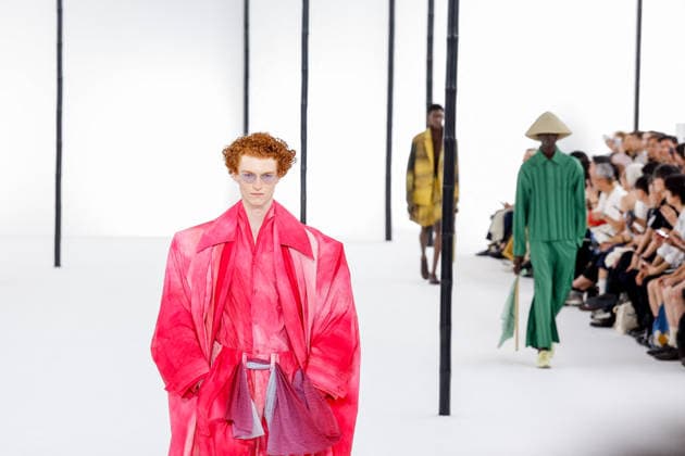 Issey Miyake Ready-to-Wear Men’s Spring Summer 2027 Fashion Show during Paris Fashion Week at the Césure Cultural Center in Paris, France, on June 24, 2026 Bestimage Runway during the Issey Miyake Men’s Spring Summer 2027 fashion show as part of Paris Fashion Week on June 24, 2026 in Paris, France Paris France  Copyright: xAgencex xBestimagexAgencex xBestimagex