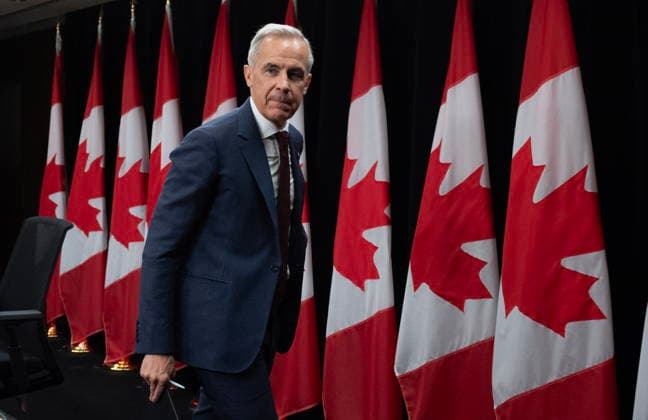 June 25, 2026, Ottawa, On, Canada: Prime Minister Mark Carney leaves a news conference in Ottawa, Thursday, June 25, 2026. Ottawa Canada  - ZUMAc35_ 20260625_zaf_c35_009 Copyright: xAdrianxWyldx
