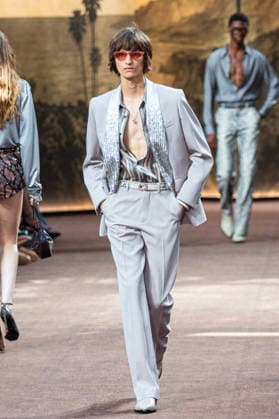 PFW Amiri Runway Menswear NB A model walks the runway during the Amiri Menswear Spring Summer 2027 show as part of Paris Fashion Week on June 25, 2026 in Paris, France. Photo by Nasser Berzane ABACAPRESS.COM Paris France  Copyright: xBerzanexNasser ABACAx