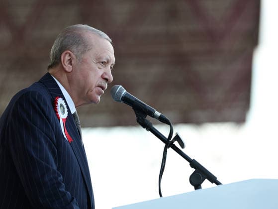 Turkish President Recep Tayyip Erdogan ANKARA, TURKIYE - JUNE 25: (----EDITORIAL USE ONLY - MANDATORY CREDIT - TURKISH PRESIDENCY MUSTAFA KAMACI HANDOUT - NO MARKETING NO ADVERTISING CAMPAIGNS - DISTRIBUTED AS A SERVICE TO CLIENTS----) Turkish President Recep Tayyip Erdogan delivers a speech during the Police Academy Graduation Ceremony held in Ankara, Turkiye on June 25, 2026. Tur Presidency Mustafa Kamaci Anadolu Ankara Turkey. Editorial use only. Please get in touch for any other usage.  Copyright: x2026xAnadoluxTurxPresidencyx xMustafaxKamacix