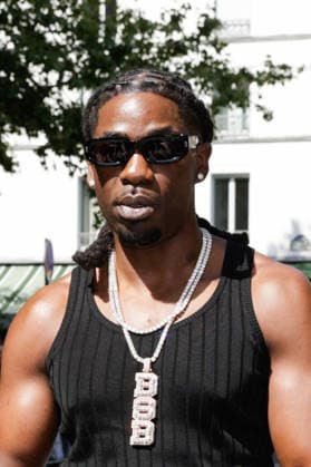 Gazo at the Amiri Spring Summer 2027 Men’s Ready-to-Wear show at the Carreau du Temple during Paris Fashion Week (PFW), June 25, 2026 Tiphaine Lebely Bestimage Celebrities at the Amiri Spring Summer 2027 Men’s Ready-to-Wear show at the Carreau du Temple during Paris Fashion Week (PFW) in Paris, France  Copyright: xTiphainexLebelyx xBestimagexTiphainexLebelyx xBestimagex