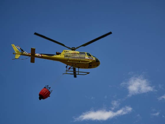 Operational Level 2 Activated Due to the Fire in Ezcabarte, Navarre A helicopter attempts to extinguish a fire on June 25, 2026, in Ezcabarte, Navarre, Spain. At 6:45 p.m., the Government of Navarre activated Operational Level 2 of the INFONA Special Civil Protection Plan for Forest Fires, based on current data regarding the progression of the forest fire taking place on the slopes of Mount San Cristóbal. The fire alert was was issued at 5:42 p.m. The fire originated in a field located on the mountain’s slopes, near kilometer marker 2.4 on the NA 4210 highway, in the municipality of Makirriain, and has spread to a pine forest area, as reported by 112 SOS Navarra. JUNE 25, 2026 FIRE EMERGENCY LEVEL 2 FIREFIGHTERS SMOKE FIREFIGHTING HELICOPT  Copyright: xEduardoxSanzx 7622650