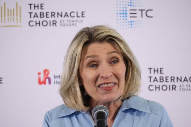 Los Angeles CA June 25: Sister Camille N. Johnson at The Tabernacle Choir & Orchestra at Temple Sqaure conference on June 25, 2026 Credit: USA  - ZUMAa123 20260625_zaa_a123_049 Copyright: xAdMediax