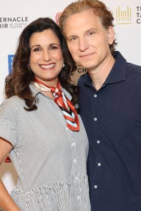 Los Angeles CA June 25: Sebastian Arcelus & Stephanie Block at The Tabernacle Choir & Orchestra at Temple Sqaure conference on June 25, 2026 Credit: USA  - ZUMAa123 20260625_zaa_a123_055 Copyright: xAdMediax