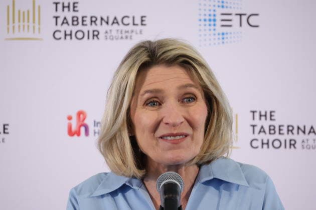 Los Angeles CA June 25: Sister Camille N. Johnson at The Tabernacle Choir & Orchestra at Temple Sqaure conference on June 25, 2026 Credit: USA  - ZUMAa123 20260625_zaa_a123_014 Copyright: xAdMediax