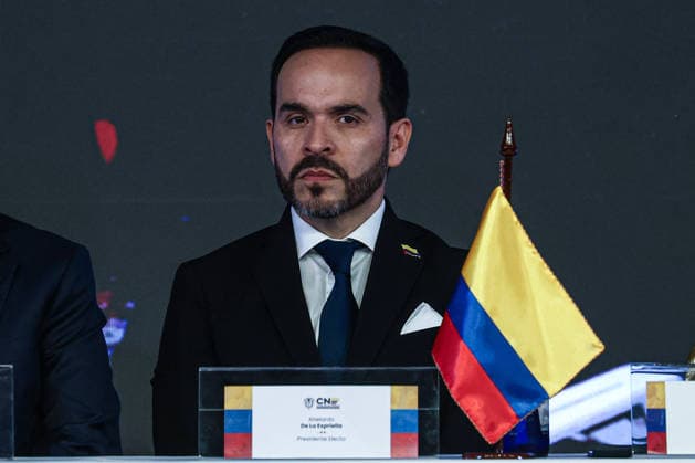 Abelardo de la Espriella officially declared Colombia s President-elect BOGOTA, COLOMBIA - JUNE 25: Colombia s President-elect, Abelardo de la Espriella (C), awaits his official certificates during the inauguration ceremony as the new President of Colombia, in Bogota, Colombia, on June 25, 2026. Lucas Aguayo Araos Anadolu Bogota Colombia. Editorial use only. Please get in touch for any other usage.  Copyright: x2026xAnadoluxLucasxAguayoxAraosx