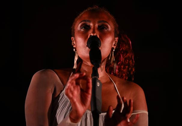 Soul Singer Imany performs live at Harbiye Open Air Theatre in Istanbul ISTANBUL, TURKIYE - JUNE 25: Soul singer Imany performs on stage during her Women Deserve Rage European tour at the Harbiye Cemil Topuzlu Open Air Theatre in Istanbul, Turkiye on June 25, 2026. Saffet Azak Anadolu Istanbul Turkey. Editorial use only. Please get in touch for any other usage.  Copyright: x2026xAnadoluxSaffetxAzakx