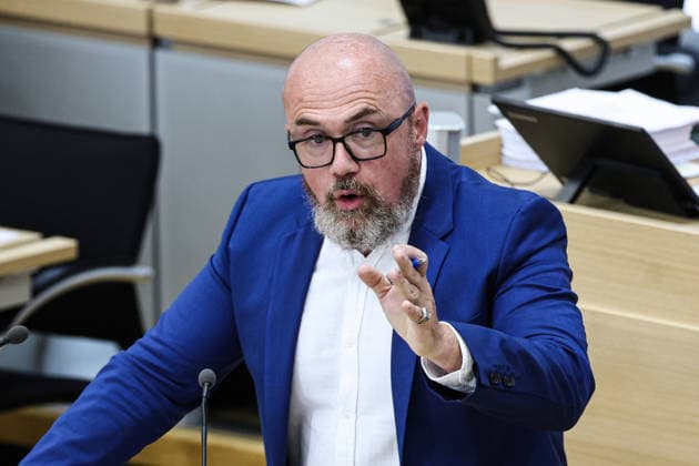 Dr. Hans Thomas Tillschneider (AfD) - Landtagssitzung im Landtag von Sachsen Anhalt in Magdeburg *** Dr. Hans Thomas Tillschneider, AfD, State Parliament Session at the State Parliament of Saxony-Anhalt in Magdeburg