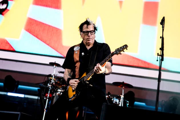 The Offspring live at Tinderbox 2026 Odense, Denmark. 26th, June 2026. The American rock band The Offspring performs a live concert during the Danish music festival Tinderbox 2026 in Odense. Here guitarist Noodles is seen live on stage. Denmark, Odense  Copyright: xGonzalesxPhoto LassexLagonix