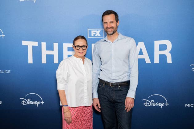 The Bear Premiere - Paris Chairwoman of The Walt Disney Company France Helene Etzi and International Director of The Michelin Guides Gwendal Poullennec attends ‘The Bear’ Premiere for the release of the new Season 5 (five) on Disney + (Disney+) on June 25, 2026 in Paris, France. Photo by Alexis Jumeau ABACAPRESS.COM Paris France  Copyright: xJumeauxAlexis ABACAx